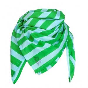 NEW KATE AUSTIN women's peggy square scarf in garden cabana stripe